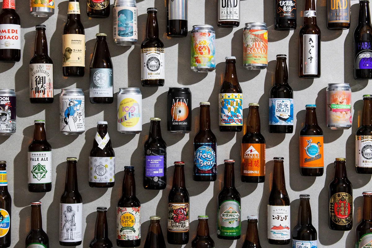 ずらりと並ぶクラフトビール